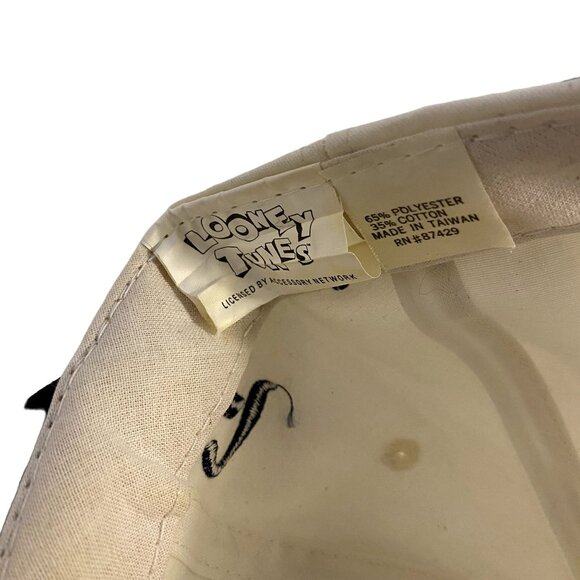 #7990 Looney Tunes 1995 of White Tweety Baseball Cap - Picture 2 of 4